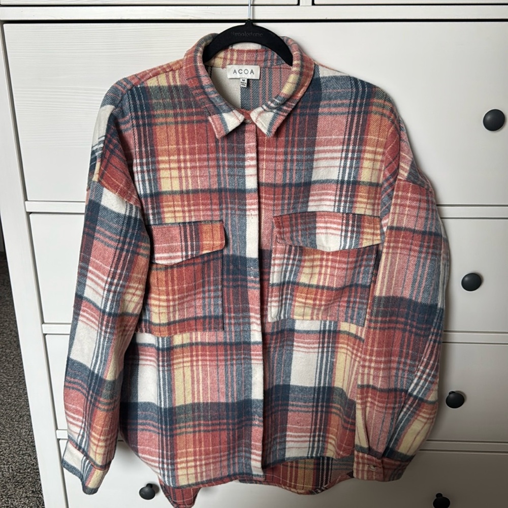Oversized shacket